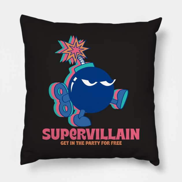 TOA Supervillain Bomb Pillow by teensonacid