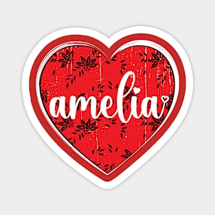 I Love Amelia First Name I Heart Amelia Magnet