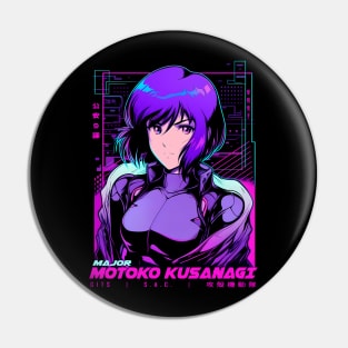 Vaporwave Ghost In The Shell Pin