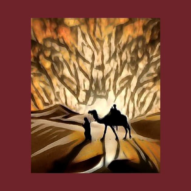 Saharan desert camel (silhouette) by PersianFMts