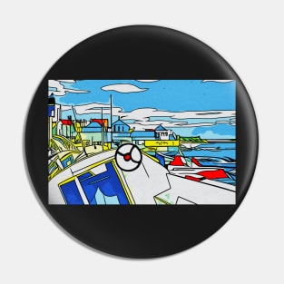 boat on the beach Pin