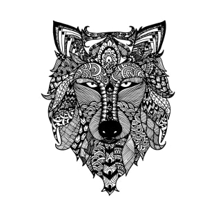 Zentangle Wolf T-Shirt