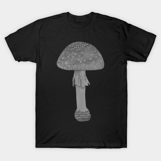 Black and white fly agaric - Fungus - T-Shirt