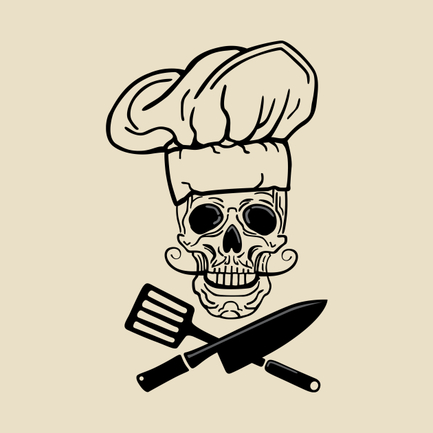 Pirate Skull Chef Hat Cook - Chef - T-Shirt | TeePublic