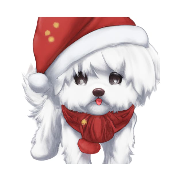 Cute Maltese Dog Drawing by Play Zoo