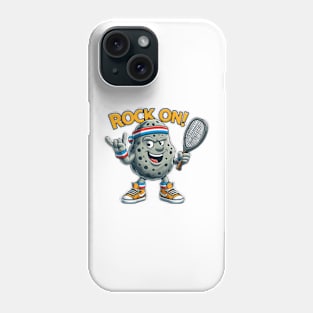 Pet Rock ROCK ON! Pickleball Tennis Design Phone Case