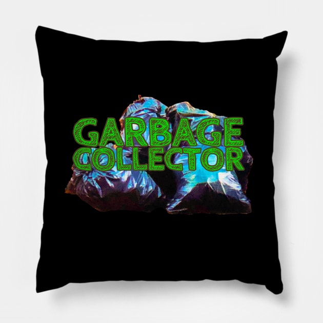 Garbage Collector Pillow by wildjellybeans