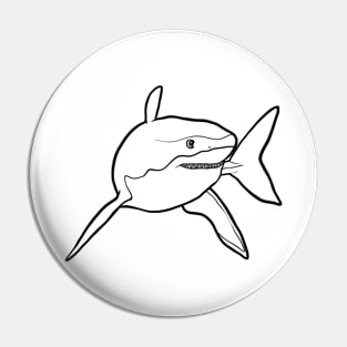 Great White Shark Pin