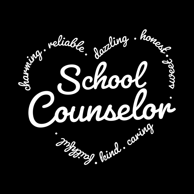 School counselor heart / school counselor gift idea by Anodyle