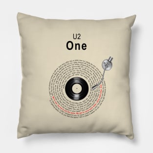 ONE LYRICS ILLUSTRATIONS Pillow