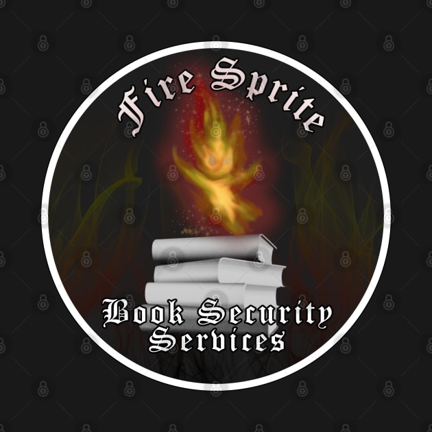 Fire Sprite Book Security Services by drawnexplore