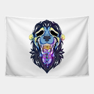 Psychedelic art tongue Tapestry