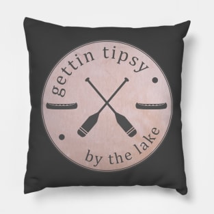 Gettin' Tipsy by the lake Pillow