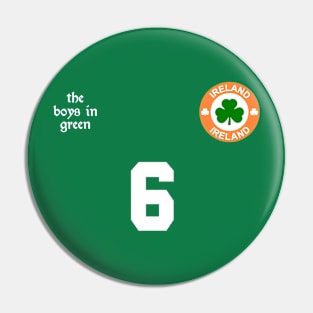 Ireland Retro Vintage Soccer Football Jersey for Irish Supporters Pin