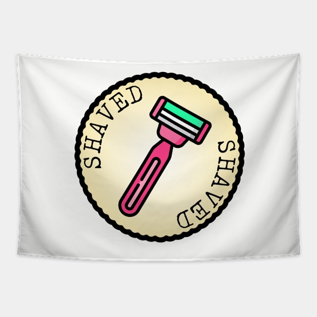 Shaved (Adulting Merit Badge) Tapestry by implexity