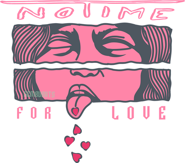 No Time For Love Kids T-Shirt by semburats