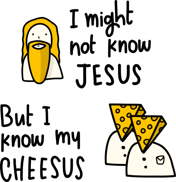 Jeesus Vs Cheeses Kids T-Shirt by Think Beyond Color