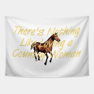 Country Woman Valentine Tapestry