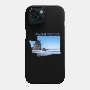 Washington State Outline (Along the Pacific Coast) Phone Case