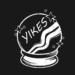 Yikes Crystal Ball Fortune Tell Gypsy Distressed T-Shirt