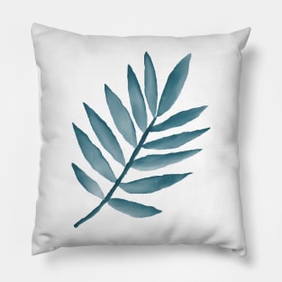 Tropical Summer Leaf Watercolor Pillow