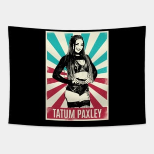 Vintage Retro Tatum Paxley Wrestling Tapestry