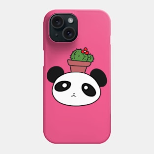 Cactus and Panda Face Phone Case