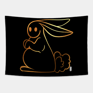 Golden Bunny Tapestry