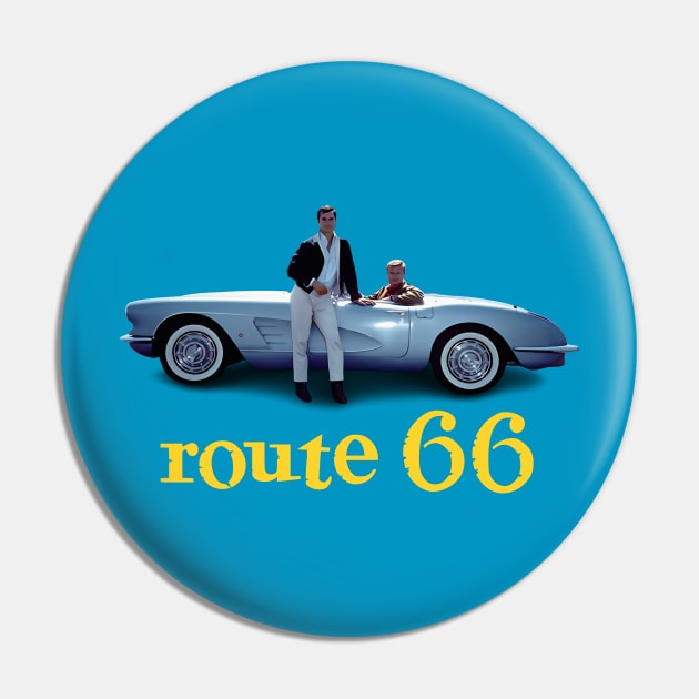 Route 66 - Corvette - 60s Tv Show Pin by wildzerouk