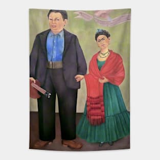 Frieda and Diego Rivera by Frida Kahlo Tapestry