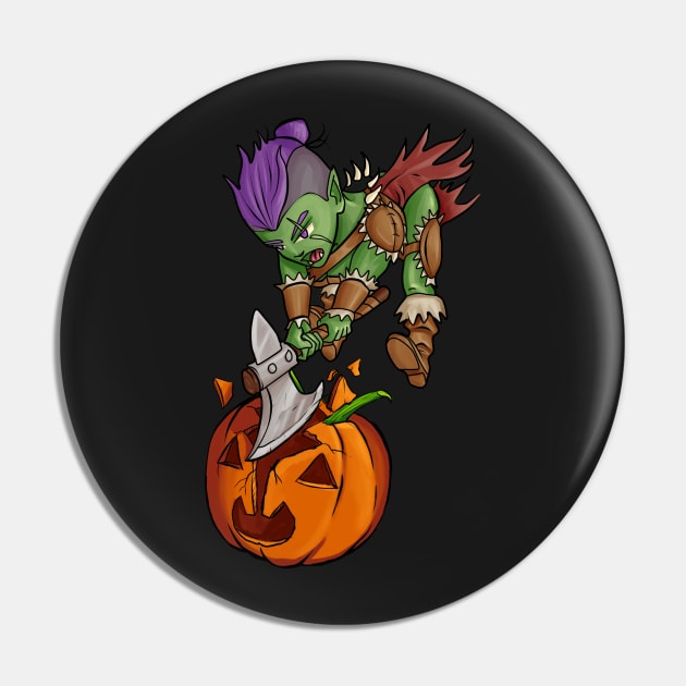 Halloween Orc Pin by Andylever