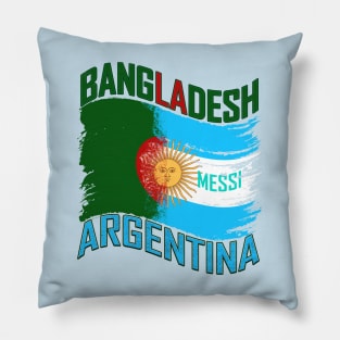 messi argentina fan bangladesh. Pillow