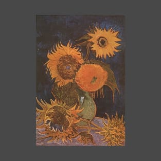 Vase with six sunflowers by van Gogh T-Shirt