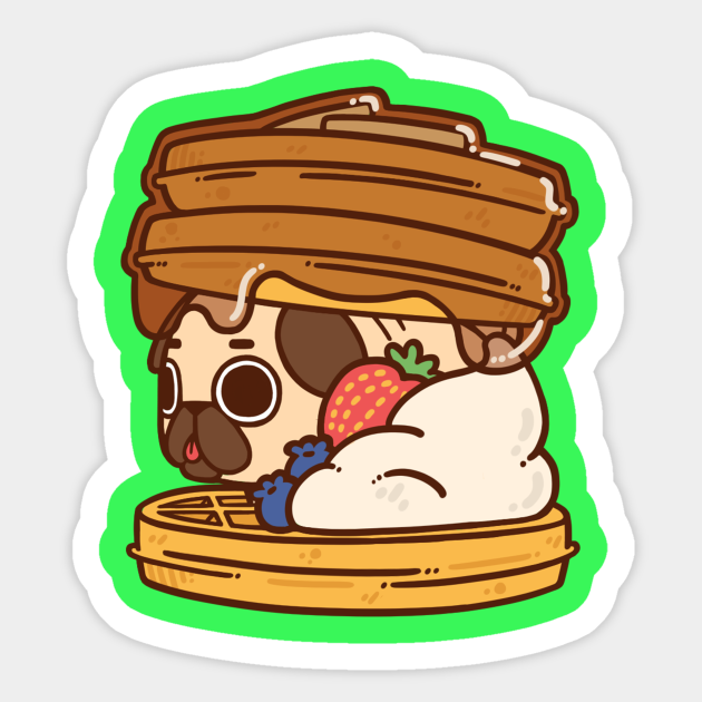 Waffle Puglie - Pet - Sticker