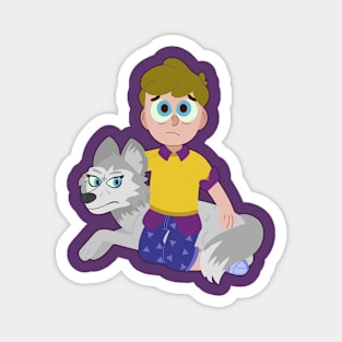 Camp Camp Jasper and Wolfie Magnet