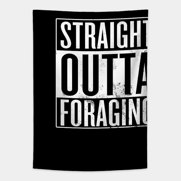 Straight Outta Foraging Tapestry by Saulene