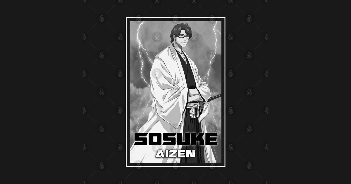 Bleach Anime Sosuke Aizen Sosuke Aizen TShirt TeePublic