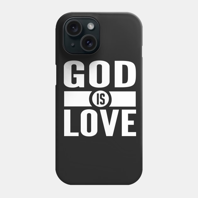 God Is Love Bible Scripture Verse Christian Phone Case by sacredoriginals