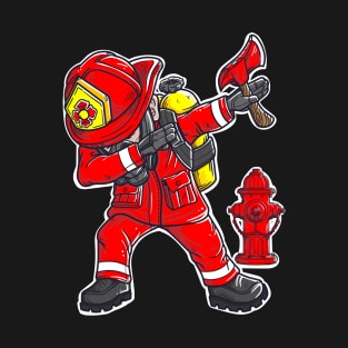 Dabbing Firefighter T-Shirt