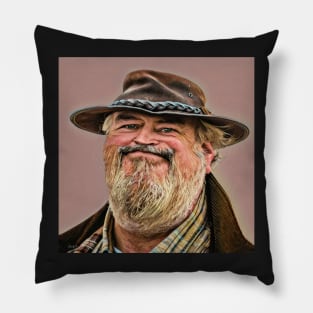 I Ate the Whole Thing !!  Funny Face - Caricature Pillow