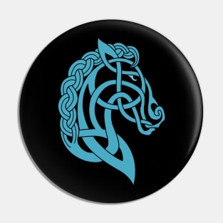 Celtic Horse Blue Pin