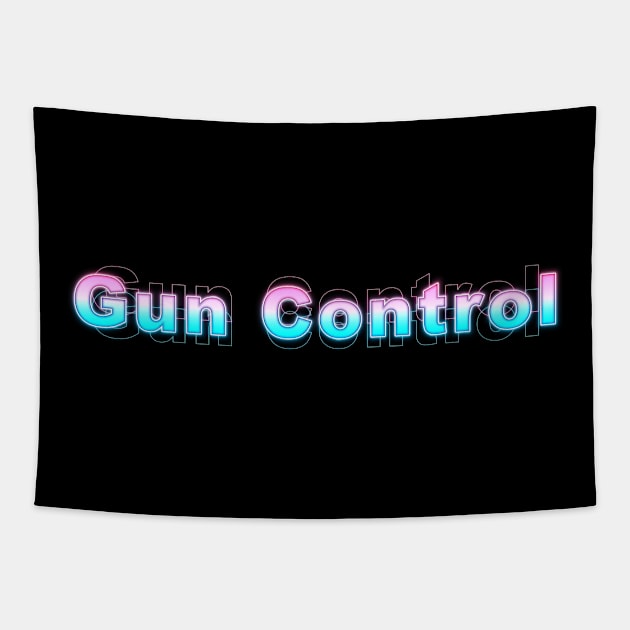 Gun Control Tapestry by Sanzida Design