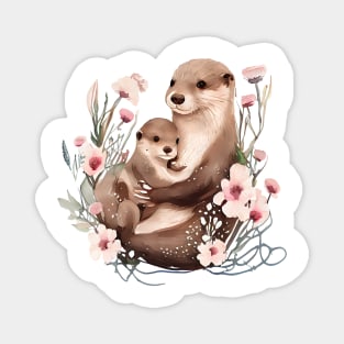 Cute otters Magnet