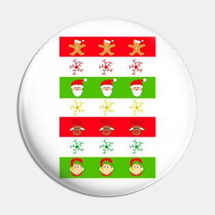 Christmas Stripes Pin