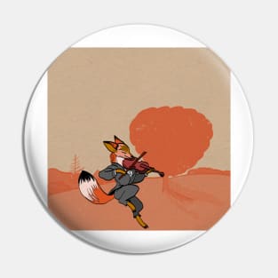 fox fiddler Pin