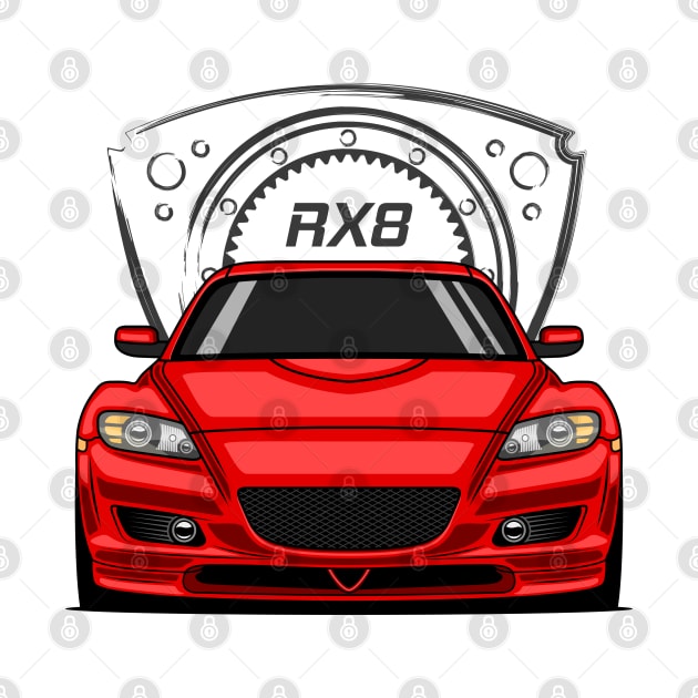 Red RX8 JDM by GoldenTuners