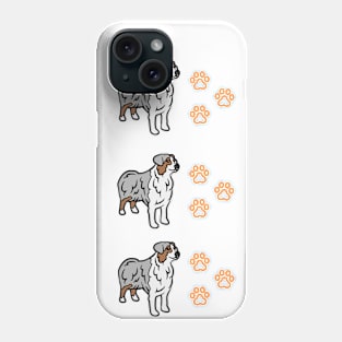 Australian shepherd dog pattern Phone Case