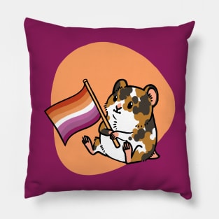 Hamster Pride Lesbian Pillow