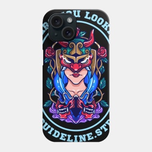 Geisha Hat horned woman Phone Case