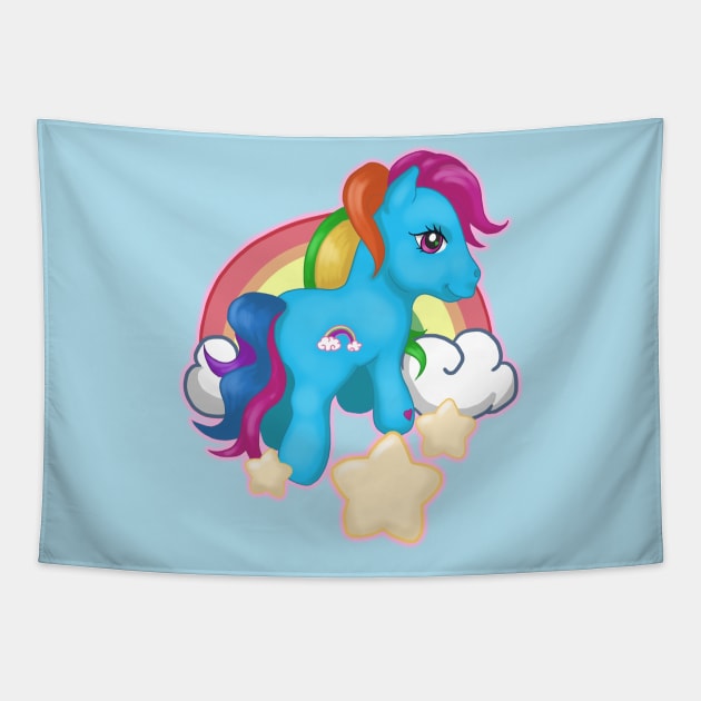 magic pony - 80s toys Tapestry by ekkimu